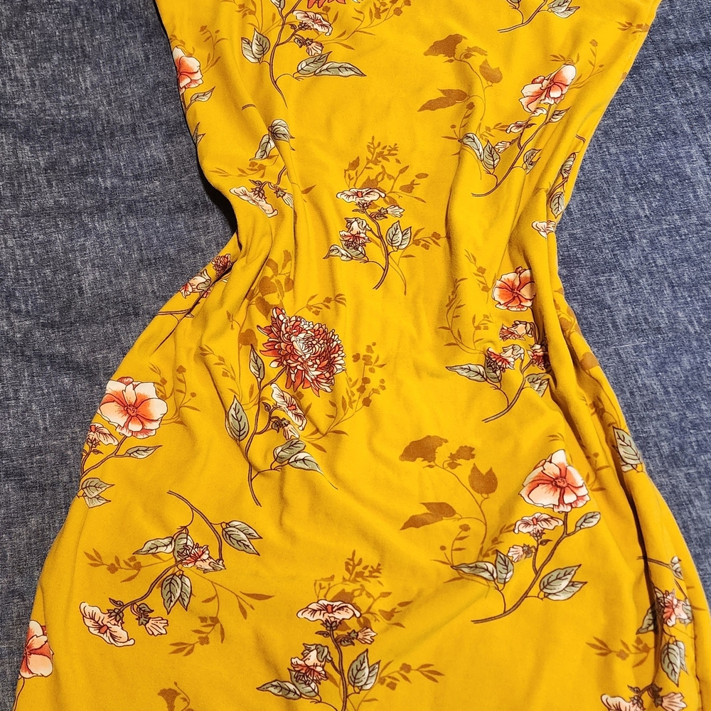 J for Justify Yellow Floral Maxi Dress